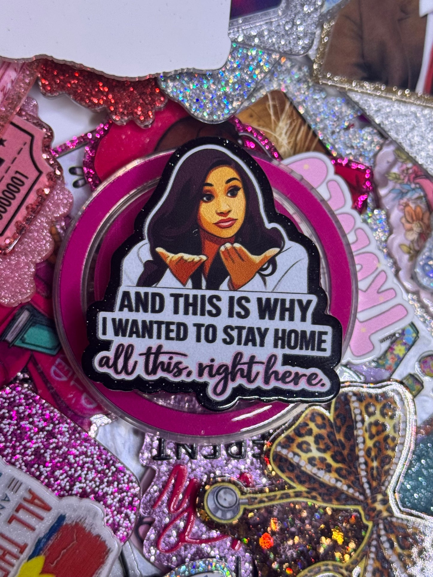 Party With Cardi Mag Safe Pop Socket