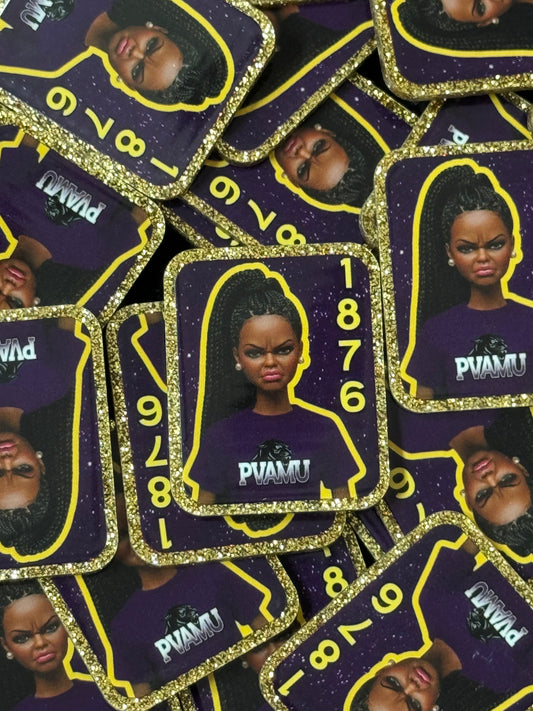 Prairie View HBCU Doll Mag Safe Pop Socket