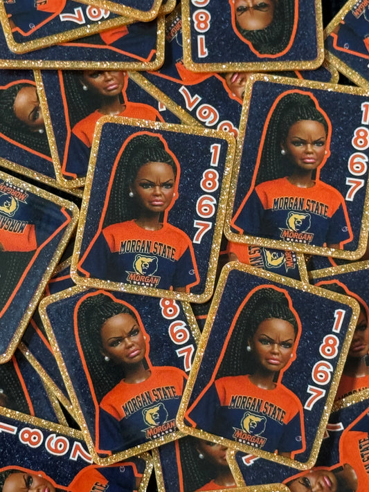 Morgan State HBCU Doll Mag Safe Pop Socket