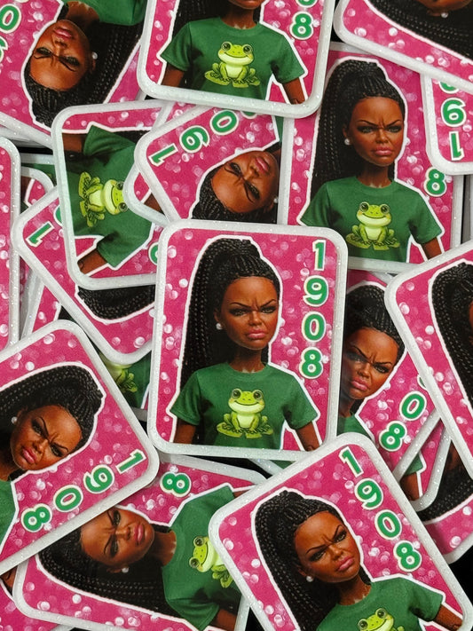 AKA Inspired HBCU Doll Mag Safe Pop Socket